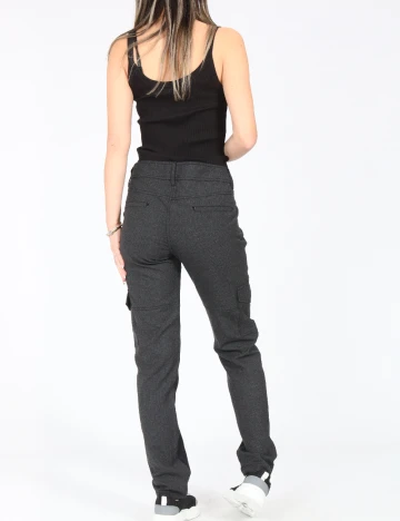 Pantaloni Zara, gri inchis Gri