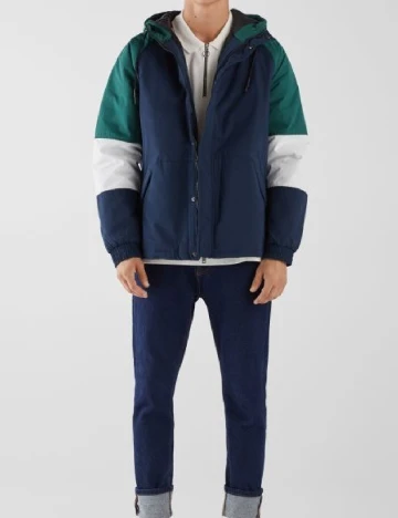 Geaca Bershka, bleumarin