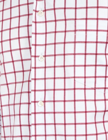 Camasa Zara, alb/rosu Alb