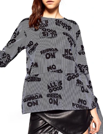 Bluza Zra, bleumarin/negru