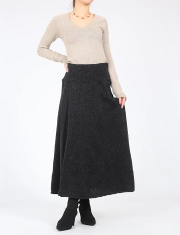 Fusta Zara, gri inchis