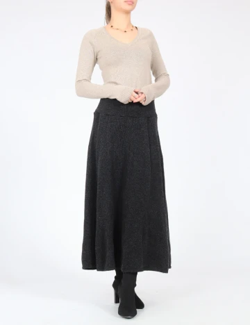 Fusta Zara, gri inchis