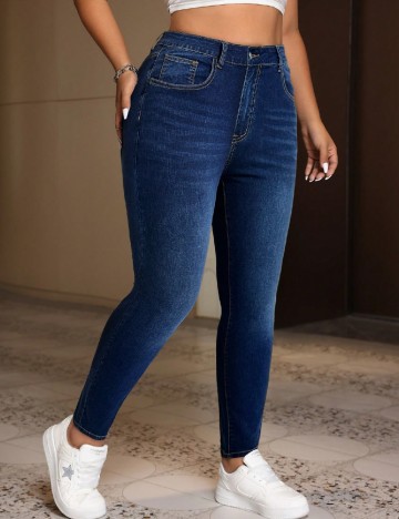 Blugi SHEIN CURVE, albastru