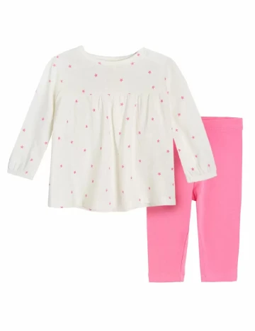 Compleu Cool Club, alb/roz Roz