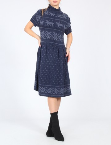 Rochie medie Zara, bleumarin