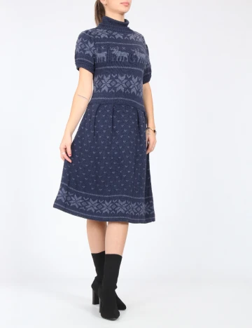 Rochie medie Zara, bleumarin