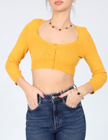 Cardigan Zara, galben