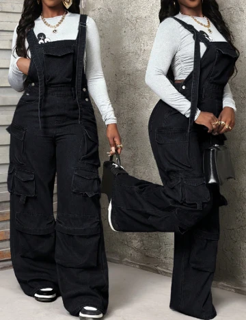 Salopeta SHEIN, negru