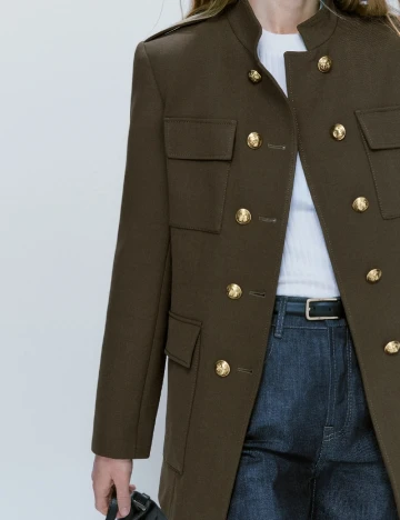 Jacheta Massimo Dutti, kaki