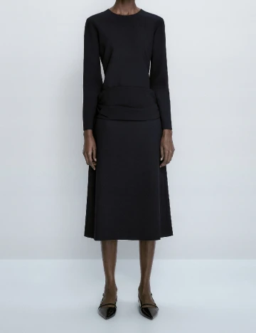 Rochie medie Massimo Dutti, bleumarin