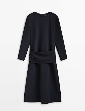 Rochie medie Massimo Dutti, bleumarin