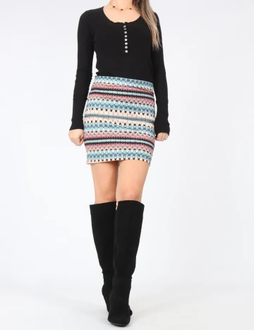 Fusta Bershka, mix culori