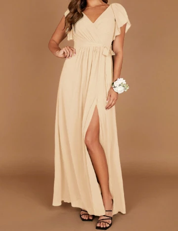 Rochie lunga SHEIN, crem