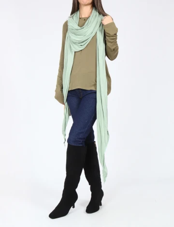 Esarfa Bershka, verde Verde