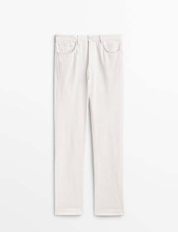 
						Blugi Massimo Dutti, alb