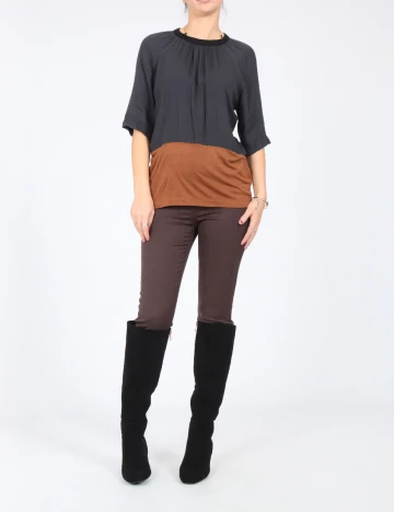 Bluza Zara, gri/maro Gri