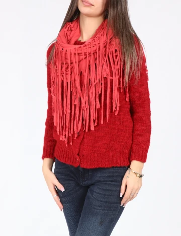 Esarfa circulara Bershka, roz Roz