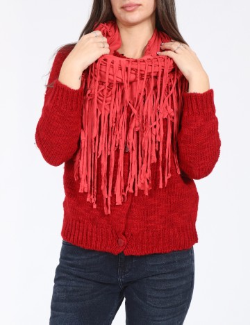 Esarfa circulara Bershka, roz