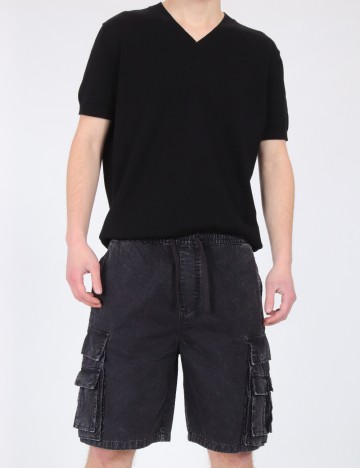 Pantaloni scurti Zara, negru