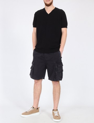 Pantaloni scurti Zara, negru