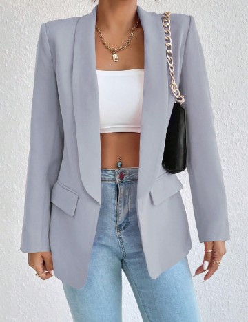 
						Blazer SHEIN, bleu
