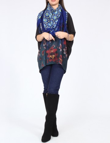 Esarfa Bershka, albastru