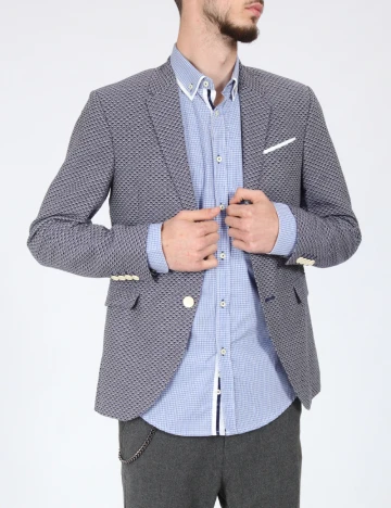 Sacou Zara, bleumarin Albastru