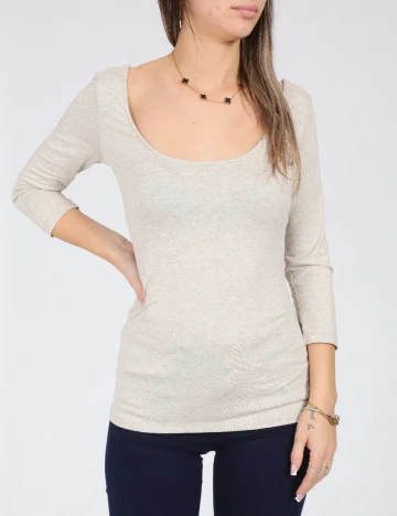 Bluza Bershka, gri deschis Gri