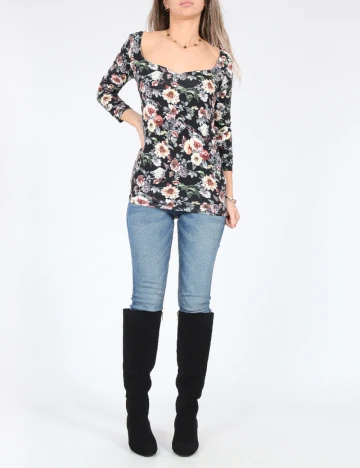 Bluza Bershka, floral print Floral print
