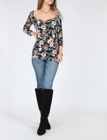 Bluza Bershka, floral print Floral print