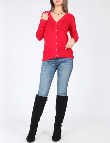 Cardigan Zara, rosu Rosu