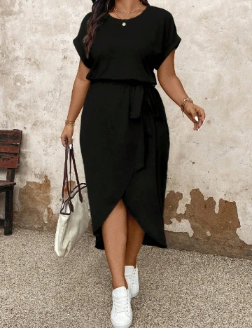 Rochie medie SHEIN CURVE, negru