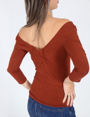 Bluza Bershka, caramiziu