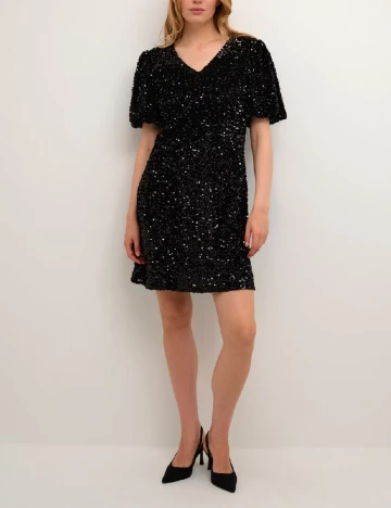 Rochie scurta Cream, negru