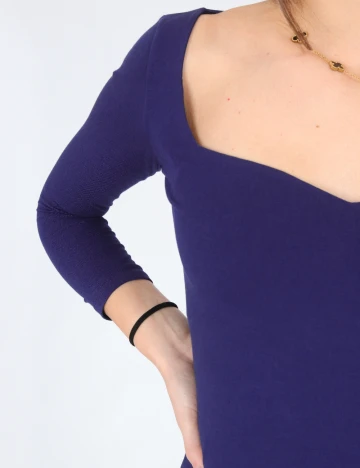 Bluza Bershka, bleumarin Albastru