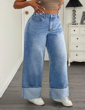 Blugi SHEIN CURVE, albastru