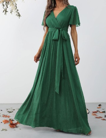 
						Rochie lunga Faeriesty, verde