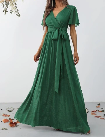 Rochie lunga Faeriesty, verde