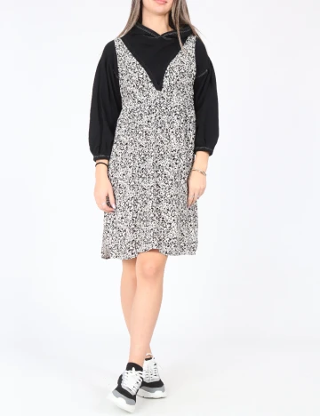 Set rochie si bluza Zara, alb/negru Alb