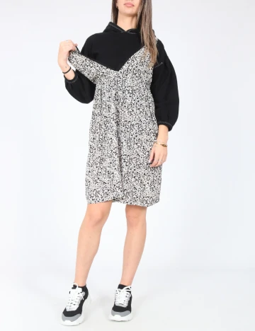 Set rochie si bluza Zara, alb/negru Alb