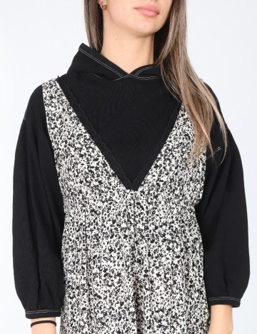 Set rochie si bluza Zara, alb/negru