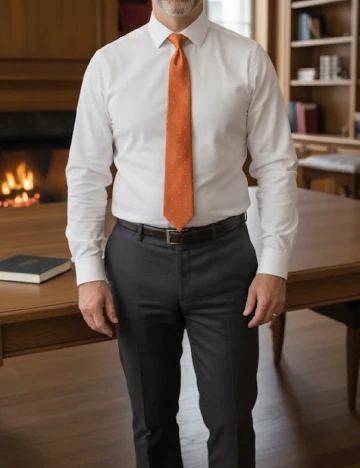 Cravata Zara, caramiziu Maro