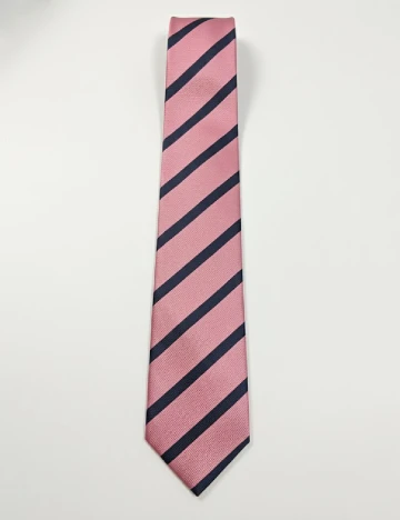 Cravata Zara, roz/bleumarin Roz