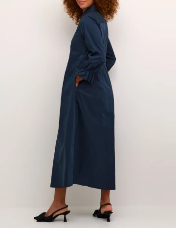 Rochie lunga Culture, bleumarin inchis