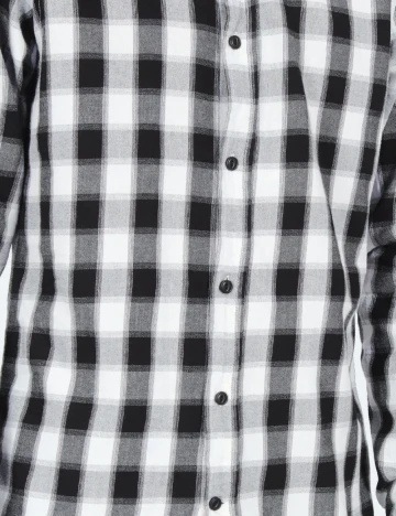 Camasa Pull&Bear, alb/negru Alb