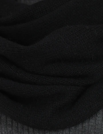 Fular Circular Zara, negru Negru