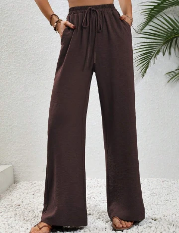 Pantaloni SHEIN, maro