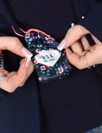 Sacou Bershka, bleumarin Albastru