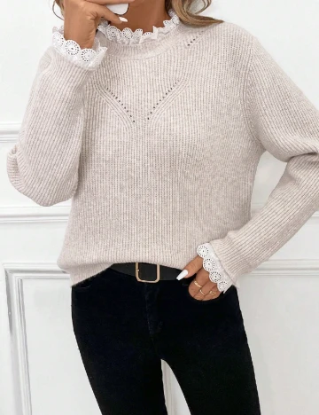 Pulover SHEIN, crem
