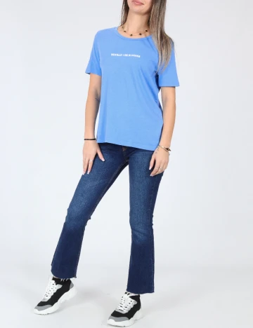 Tricou Zara, albastru Albastru